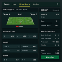 Caspero - Virtual Sports Betting - Fast-Paced Action